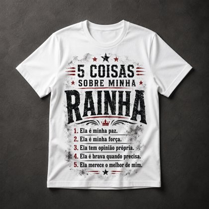 Camiseta 5 Coisas Rainha
