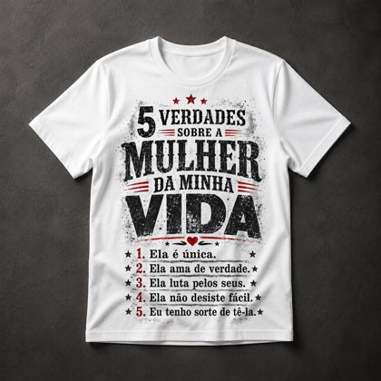 Camiseta 5 Verdades Mulher