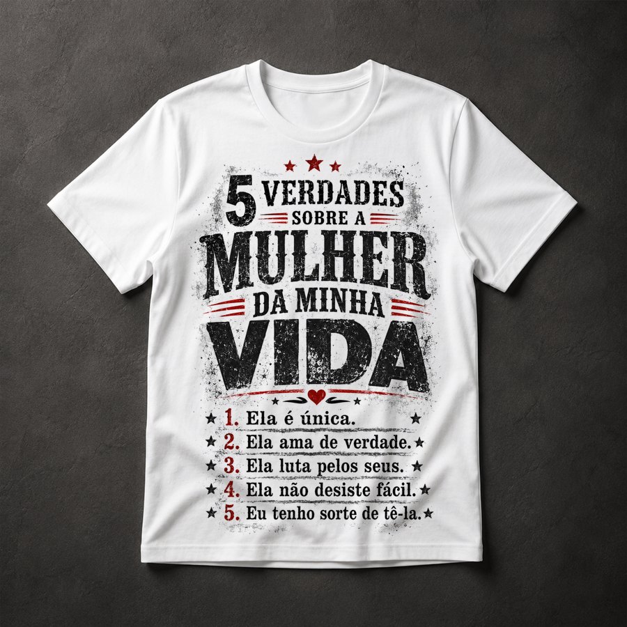 Camiseta 5 Verdades Mulher