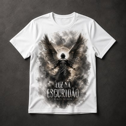 Camiseta Anjo Luz Escuridão