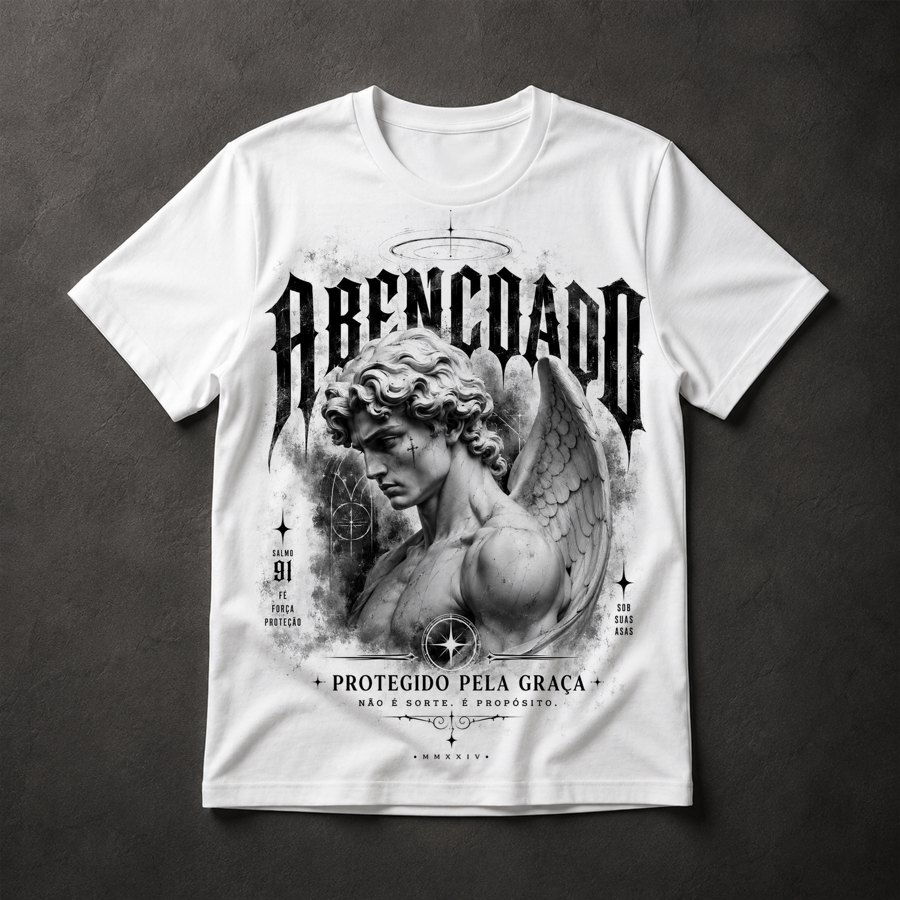 Camiseta Fé Proteção Divina
