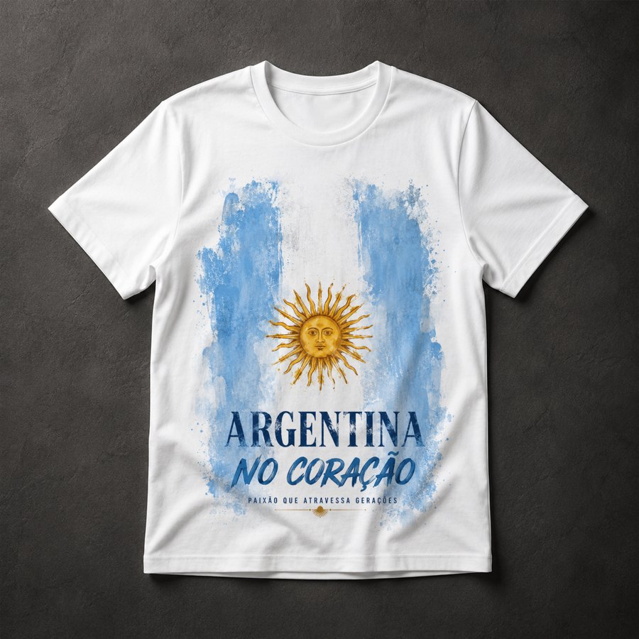 Camiseta Argentina Coração