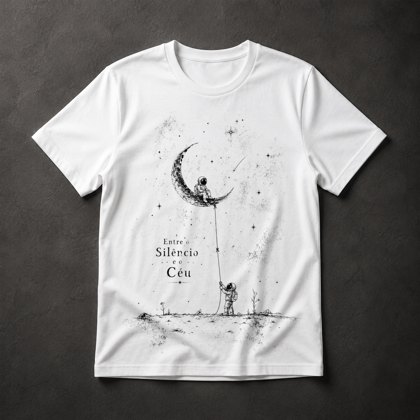 Camiseta Astronautas Lua