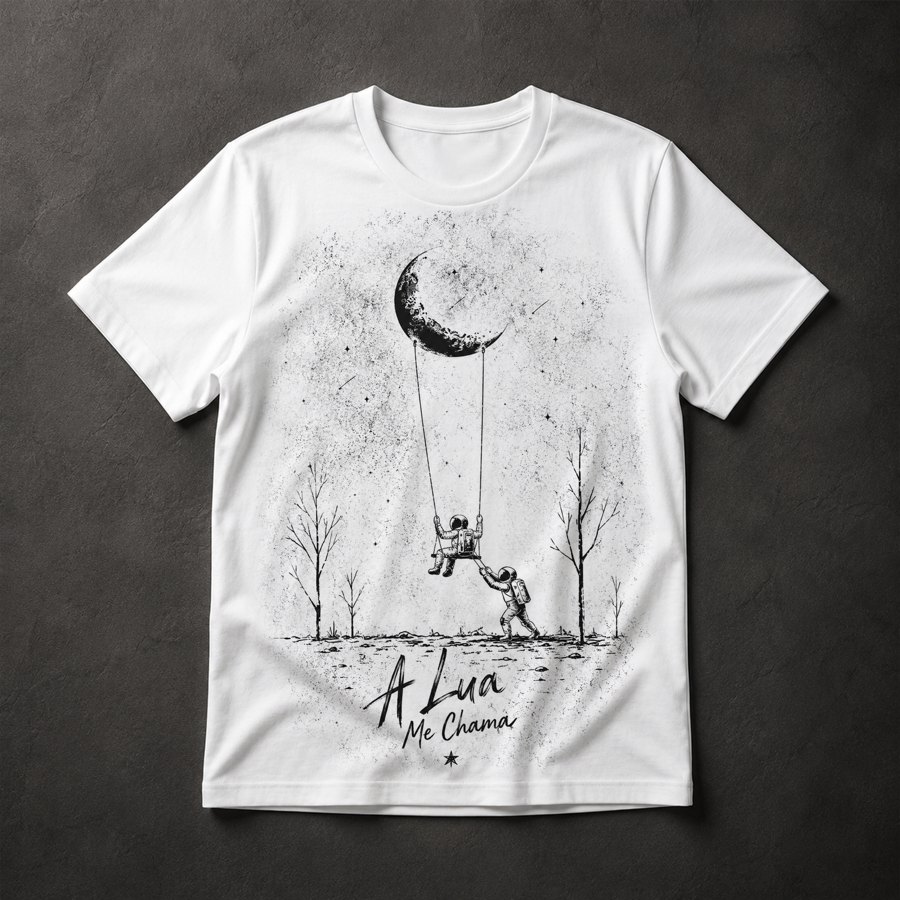 Camiseta Astronautas na Lua