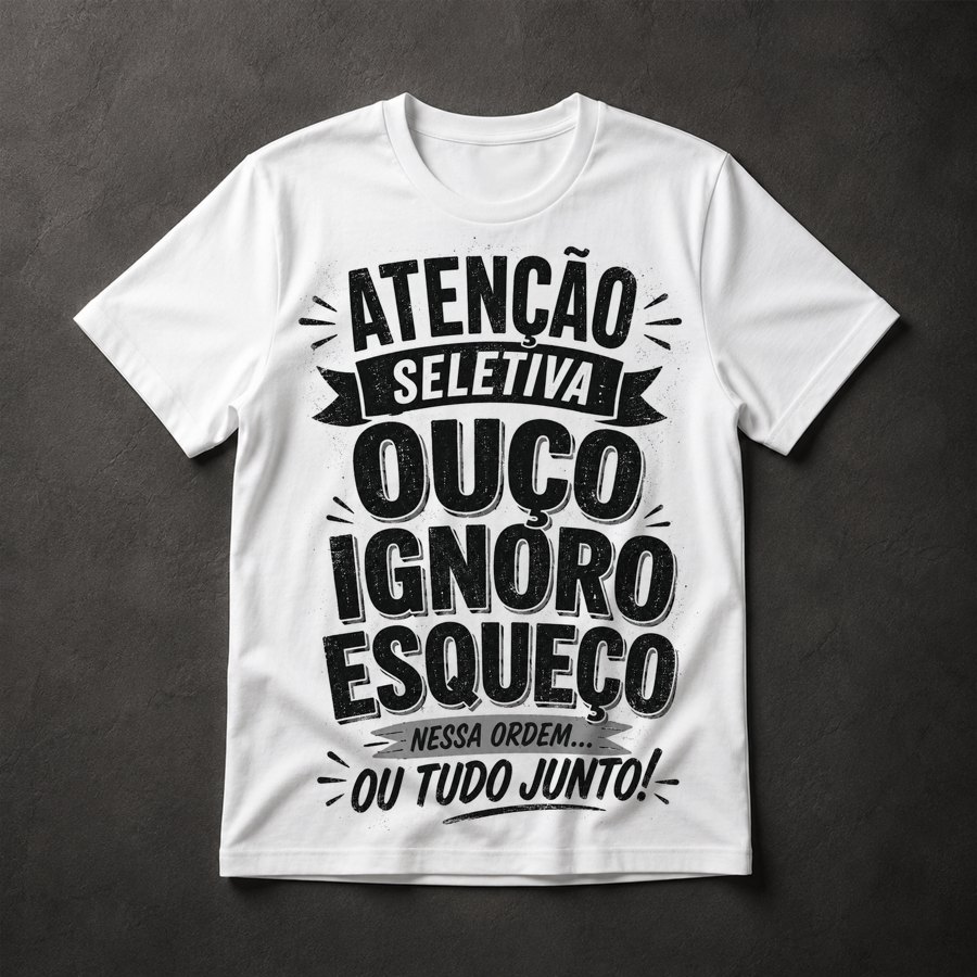 Camiseta Atenção Seletiva
