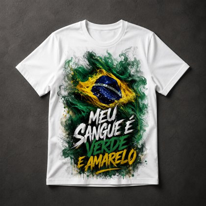 Camiseta Bandeira Brasil Patriota
