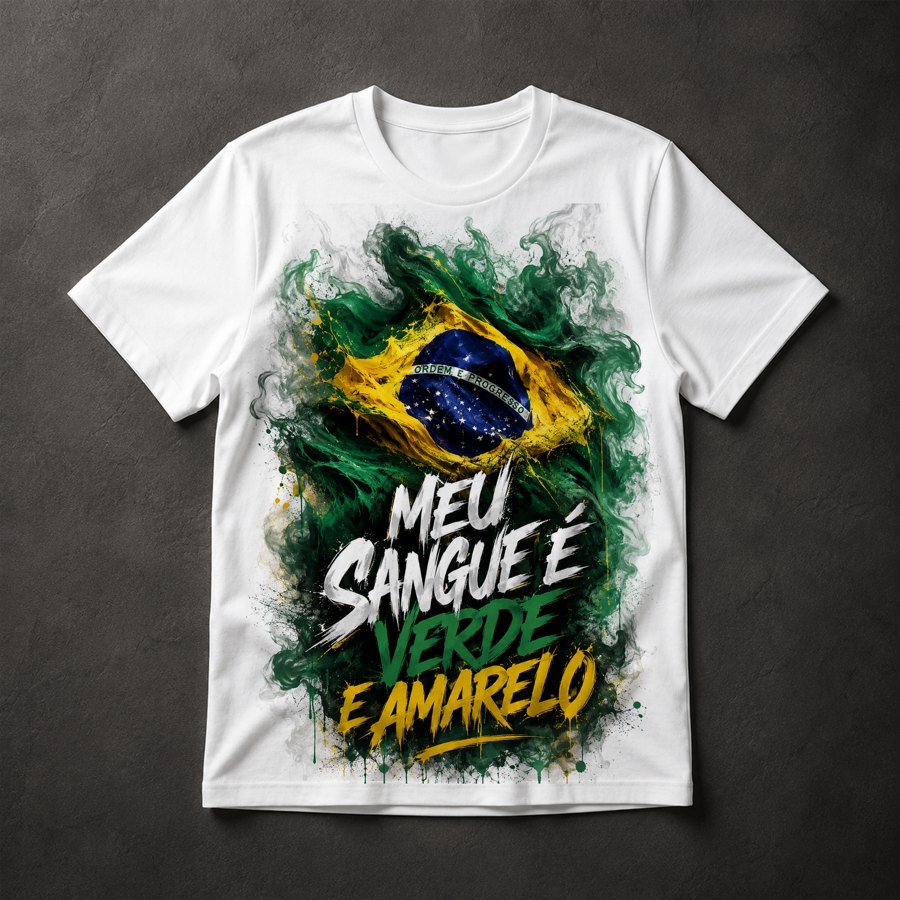 Camiseta Bandeira Brasil Patriota