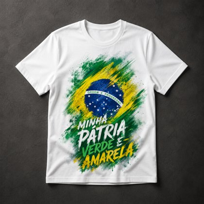 Camiseta patriotismo brasileiro