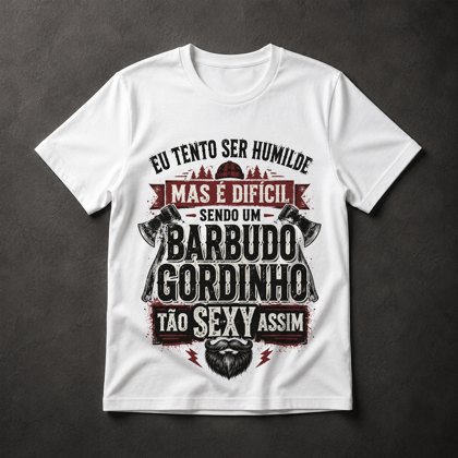 Camiseta Barbudo Gordinho Sexy