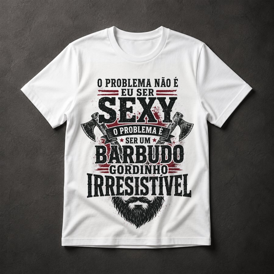Camiseta Barbudo Irresistível