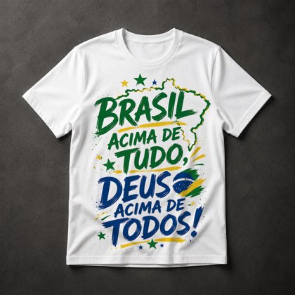 Camiseta Brasil Acima de Tudo