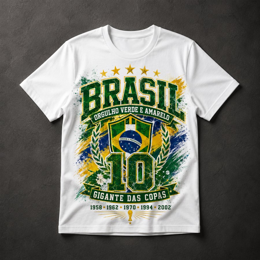 Camiseta Brasil Copa do Mundo