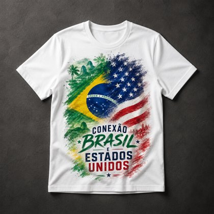 Camiseta Brasil EUA