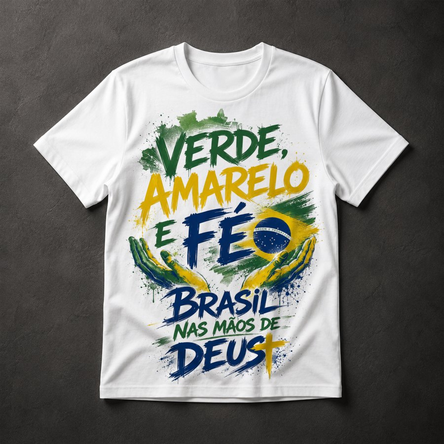 Camiseta Brasil Fé