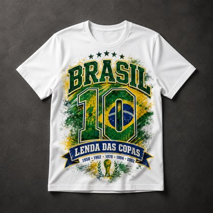 Camiseta Brasil Futebol Copa