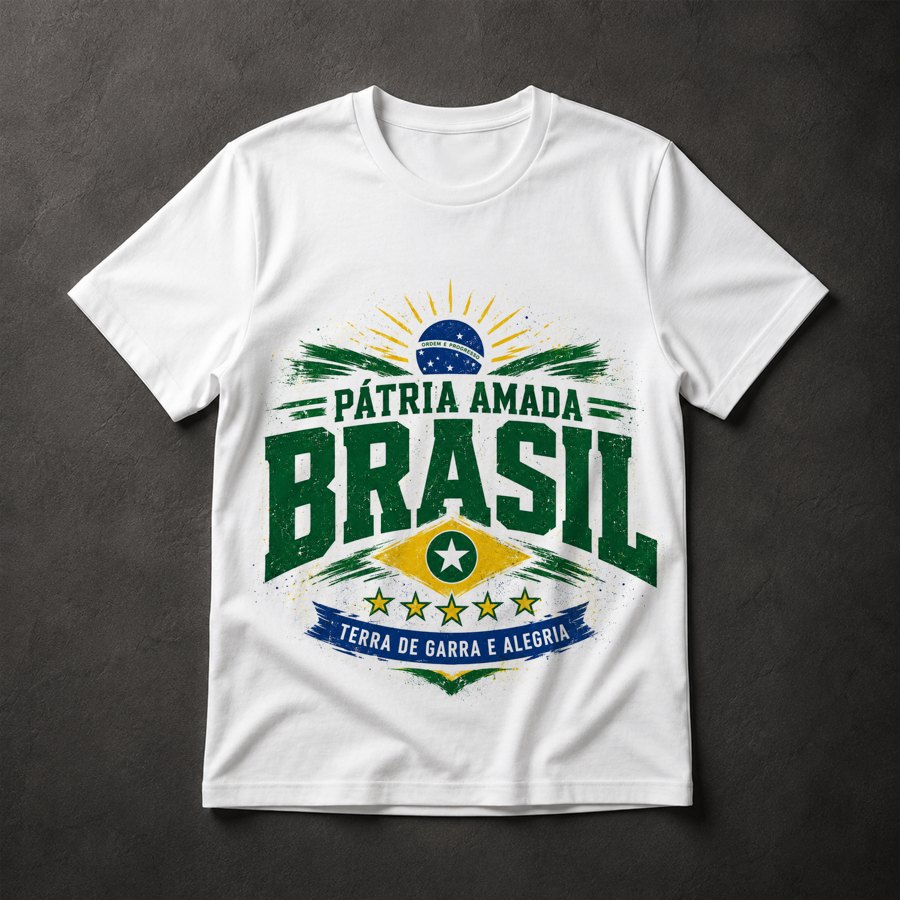 Camiseta Brasil Pátria Amada