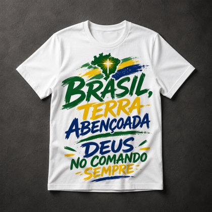 Camiseta Brasil Terra Abençoada