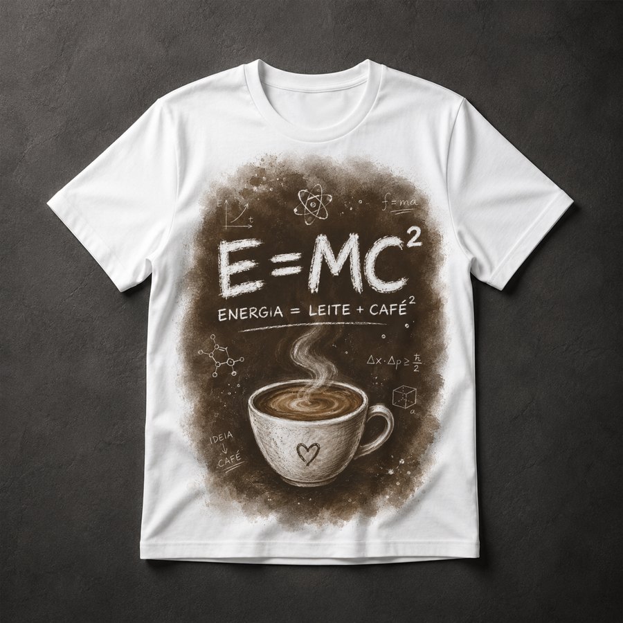 Camiseta Café Ciência
