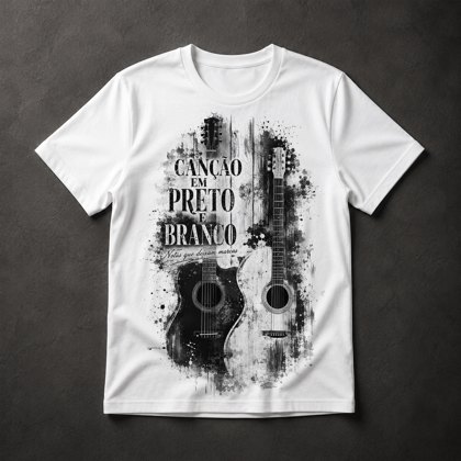 Camiseta Música Violão