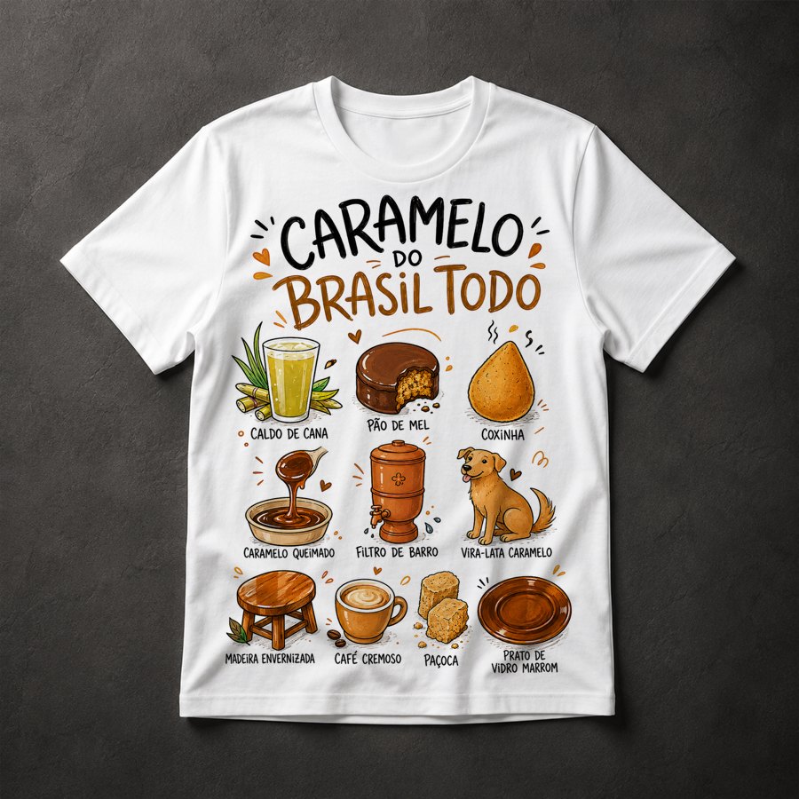 Camiseta Caramelo do Brasil
