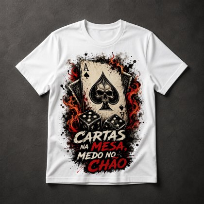 Camiseta Cartas e Dados