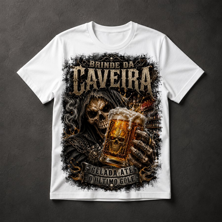 Camiseta Caveira Ceifador