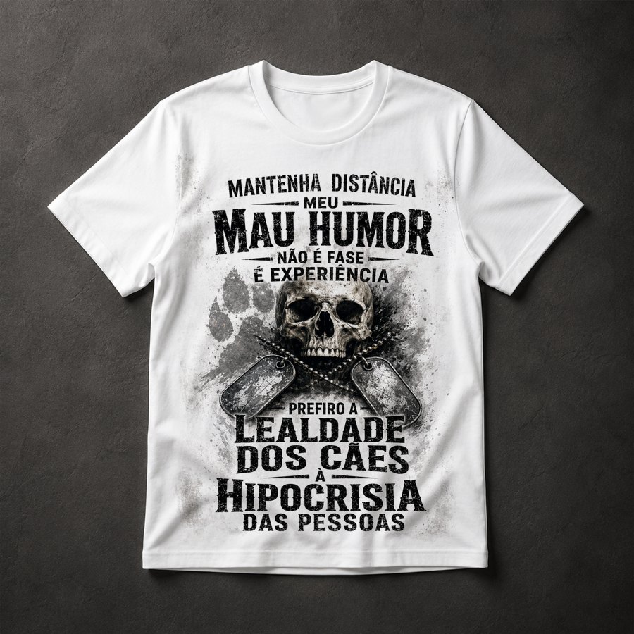 Camiseta frases atitude