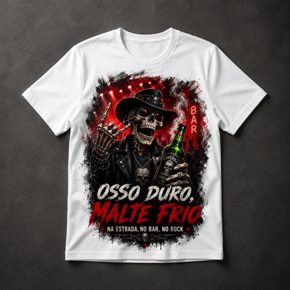 Camiseta Caveira Rock