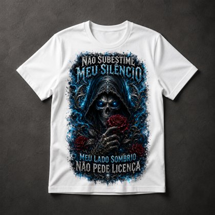 Camiseta Caveira Sombria