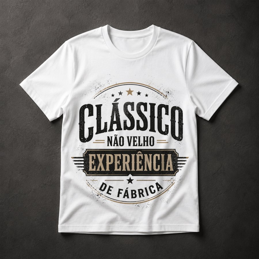 Camiseta Clássico Não Velho
