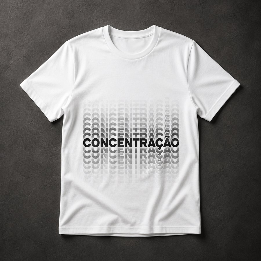 Camiseta Concentração Tipográfica