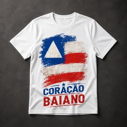 Camiseta Coração Baiano