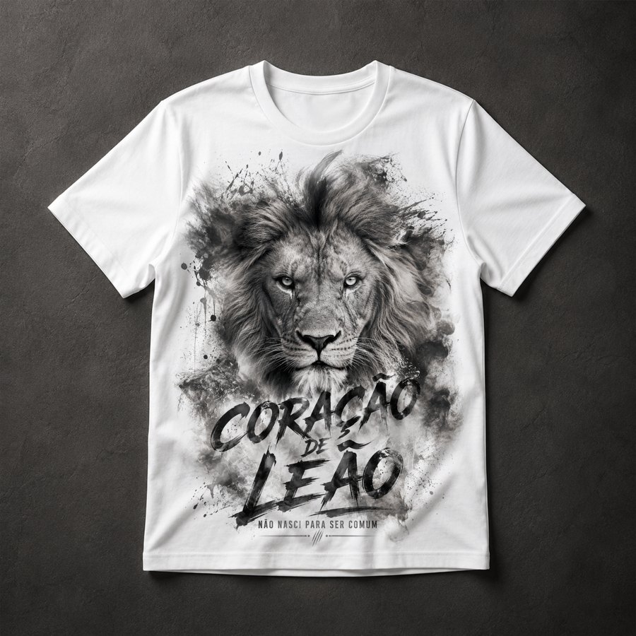 Camiseta Coração de Leão