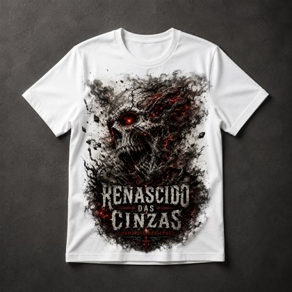 Camiseta Crânio Renascido