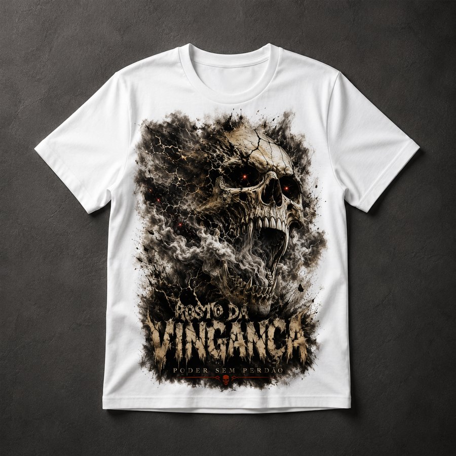 Camiseta Crânio Vingança