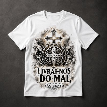 Camiseta Cruz de São Bento