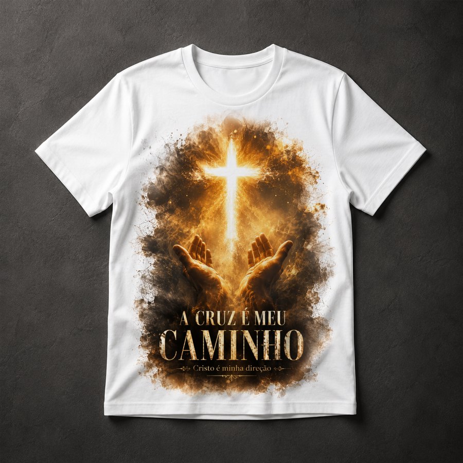 Camiseta Cruz Fé Cristo