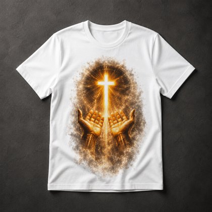 Camiseta Cruz Luminosa