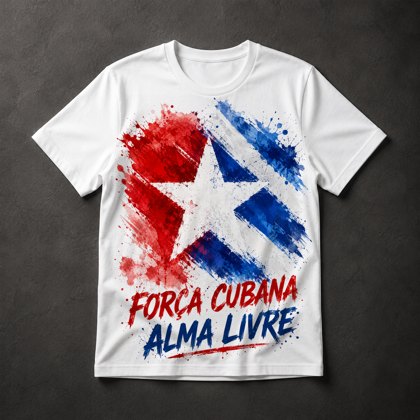 Camiseta Cuba Livre Força Cubana