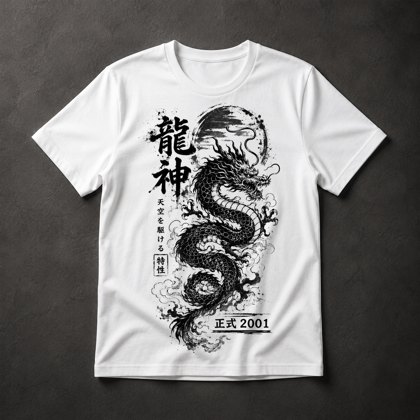 Camiseta Dragão Japonês