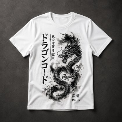 Camiseta Dragão Japonês