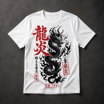 Camiseta Dragão Japonês
