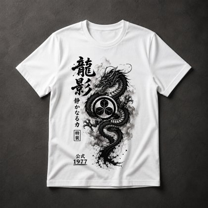 Camiseta Dragão Japonês