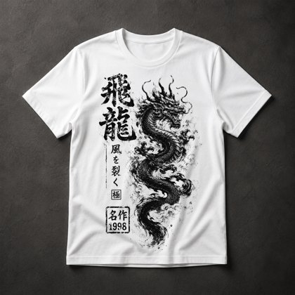 Camiseta Dragão Japonês