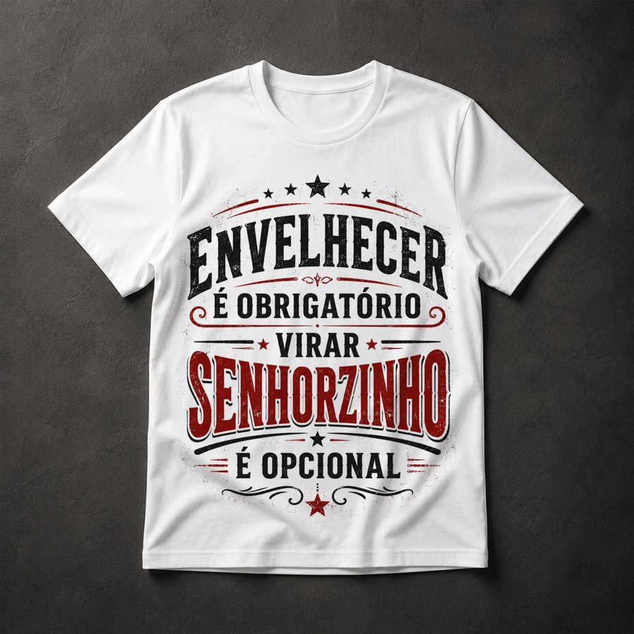 Camiseta Envelhecer Opcional