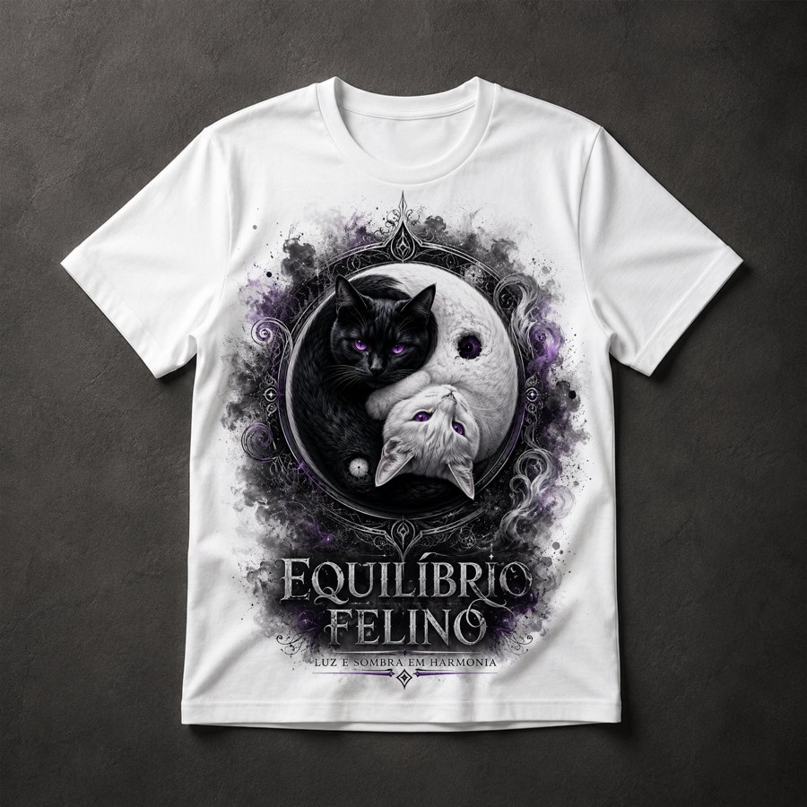 Camiseta Equilíbrio Felino