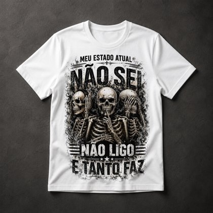Camiseta Esqueletos Frases