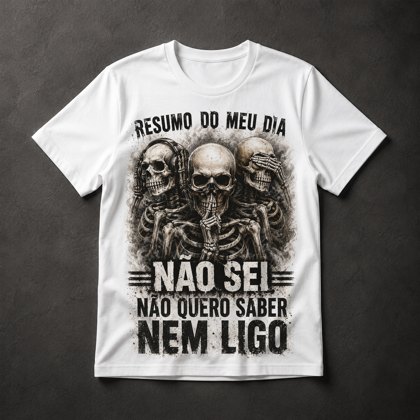 Camiseta Esqueletos Trio