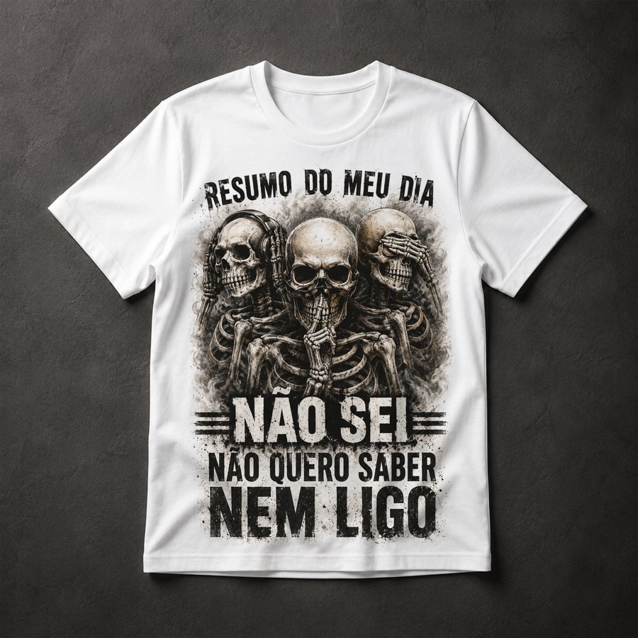 Camiseta Esqueletos Trio