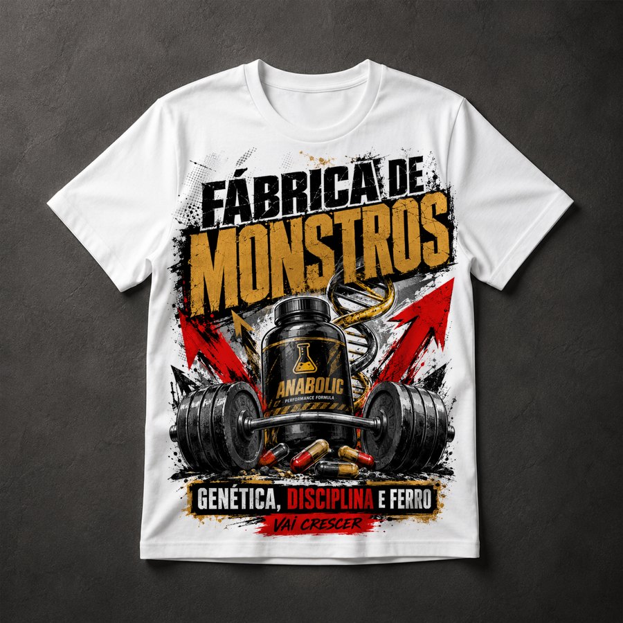 Camiseta Musculação Motivacional